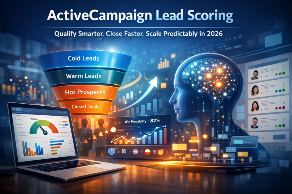 Lead scoring dashboard with AI-driven sales insights
