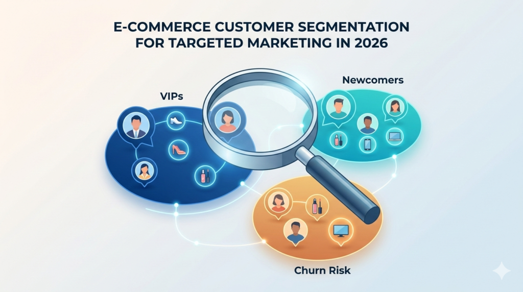 E-commerce customer segmentation visualization for targeted marketing.