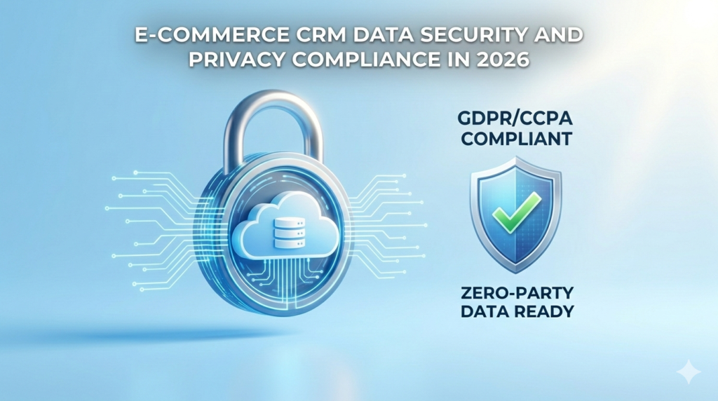 Data security and privacy compliance for e-commerce CRM s