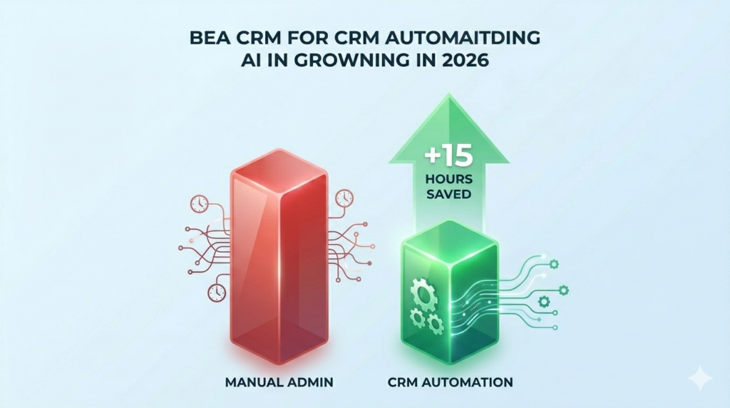 Chart showing time saved by founders after CRM implementation.