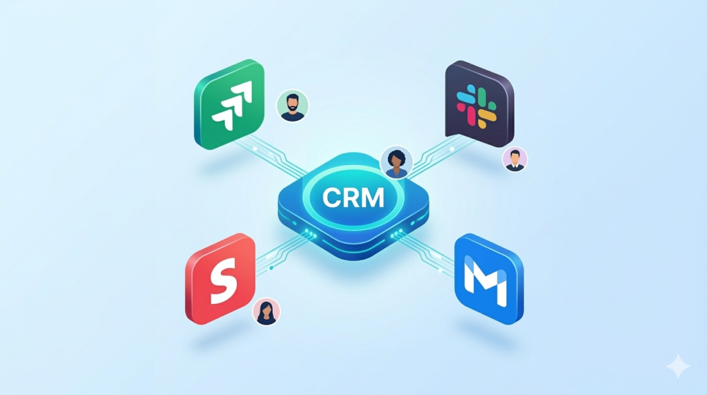 A modern beauty agent stands at a desk, analyzing segmented client and inventory data in a safe office.